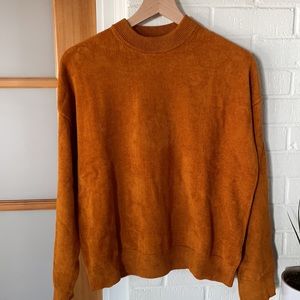 & Other Stories Gold Mockneck Sweater